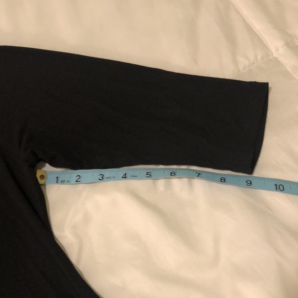 Soft Surroundings embroidered black long top - Picture 5 of 8